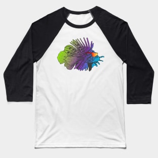 Vaporwave Pastel Blue Purple Green Butterfly Cod Baseball T-Shirt